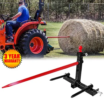 Buy 3 Point Trailer Hitch Attachment 49  Hay Bale Spear 17  Stabilizer Cat 1 Tractor • 279.99$