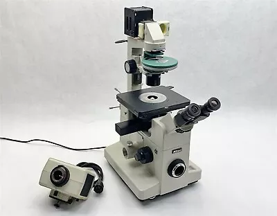 Buy Nikon DIAPHOT Inverted Binocular Microscope W/ Objectives + Phase Contrast PARTS • 499.99$