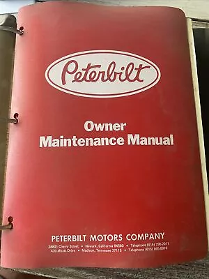 Buy 1979-1981 Peterbilt 359 362 310++ Truck Owner Maintenance Repair Service Manual • 240$