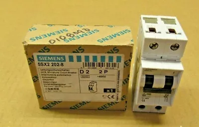 Buy 1 Nib Siemens 5sx2-202-8 5sx2202-8 Circuit Breaker 2amp 2pole 480v • 35.50$
