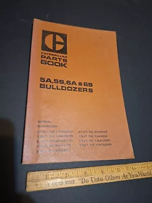 Buy Caterpillar Cat 5A 5S 6A 6S Bulldozer Dozer Parts Catalog Manual Book • 24$