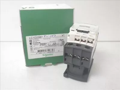Buy LC1D25B7 Schneider Electric Contactor 11KM/400V 15HP/480V 24V (New) • 44$
