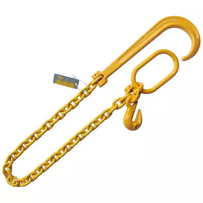Buy 3/8 X3' Adjustable 15  J Hook Tow Rollback Wrecker Recover Chain • 95.20$