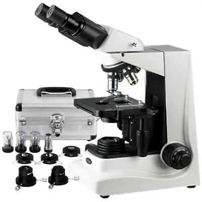Buy AmScope 40X-1600X Darkfield, Phase Contrast Binocular Compound Microscope • 1,165.99$