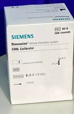 Buy DC16 Siemens Dade Dimension (CHOL) Cholesterol Calibrator Level 1-3 (6x1.0mL)  • 45$