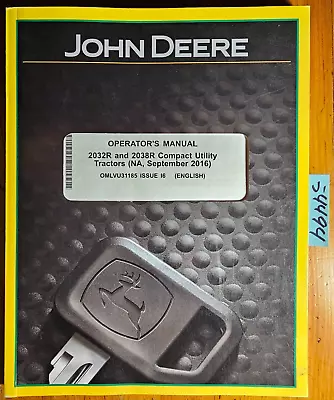 Buy John Deere 2032R 2038R Compact Utility Tractor SN GH100001- Operator Manual 9/16 • 60$