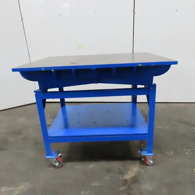 Buy 48  X 36  Cast Iron Webbed Machined Top 1  Thick Welding Layout Table On Casters • 1,399.99$