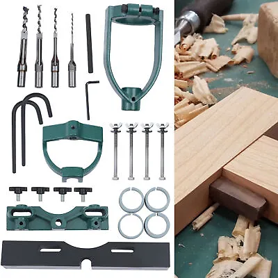 Buy Square Hole Drill Press Attachment Mortising Kit W/ 4 Bits Mortise Locator Tool • 84.79$
