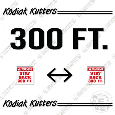 Buy Fits Kodiak Kutters B425 Decal Kit Replacements Forestry Mulcher • 179.95$