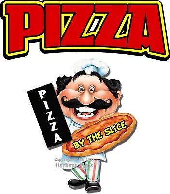 Buy Pizza By The Slice DECAL (Choose Size) Food Truck Sign Restaurant Concession • 15.99$