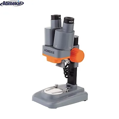 Buy 40X Binocular Stereo Microscope W/ Top LED For PCB Soldering Mobile Repair Tool • 39.84$