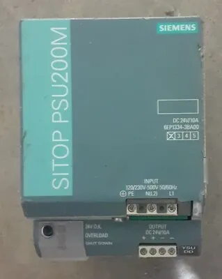 Buy Parts Only - Siemens Sitop Psu200m Industrial Power Supply 6ep1334-3ba00 -loc A4 • 25$