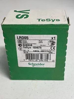 Buy New (Factory Sealed) Schneider Electric Overload Relay LRD05 • 18.99$