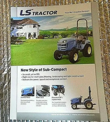 Buy Factory  Dealership Spec Brochure LS Tractor J Series Sub Compact • 12.50$