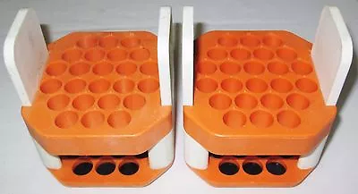 Buy 2 Beckman 339282 TJ-6 Centrifuge Rotor Cup Bucket Orange Adapters Inserts • 70$