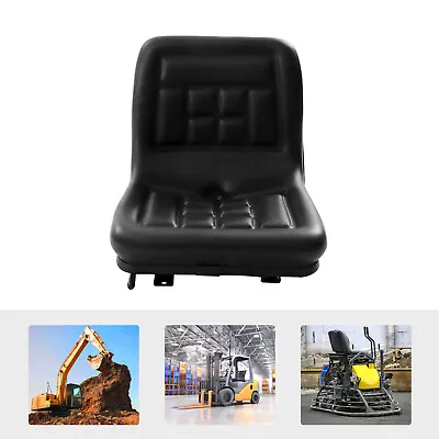 Buy Tractor Seat With Back Rest Compact Narrow Seat Black Tractor Seat Adjustable • 84.79$