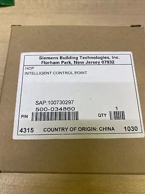 Buy New, Siemens Hcp Intelligent Control Poing 500-034860 (18 Avail., Free Shipping) • 149.95$