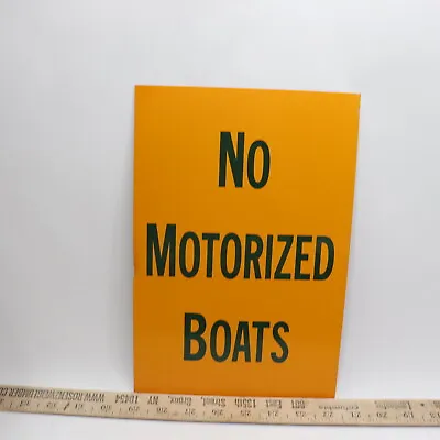 Buy No Motorized Boats Sign Aluminum 11-1/4  X 7-1/2  • 5.99$