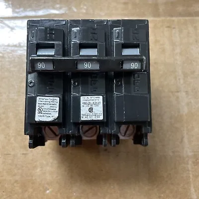Buy NEW Pull Out Siemens B390HH 3 Pole 90 Amp Bolt On 65k  HBL Circuit Breaker • 265$