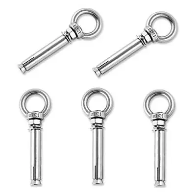 Buy Shoulder Eye Bolts Heavy Duty Eyebolts 304 Stainless Steel Wall Concrete Anchors • 19.21$