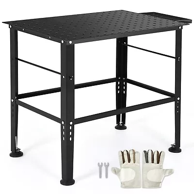 Buy 36x24'' 1320lb Load Welding Sawing Table  Carbon Steel Workbench W/ Storage Tray • 133$