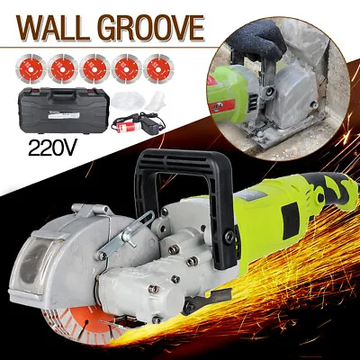 Buy Wall Slotting Machine Handheld Electric Brick Wall Chaser Groove Cutting Machine • 104.90$