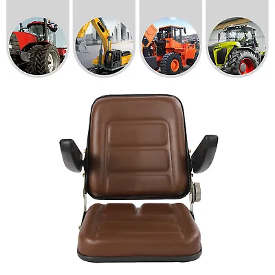 Buy Universal Tractor Seat & Brackets Fits Kubota Yanmar Fits Ford Satoh Fits Mas • 91$