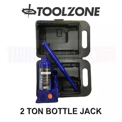 Buy Toolzone 2 Ton Hydraulic Bottle Lifting Jack Heavy Duty Truck Lorry Lift Ram Car • 21.74$