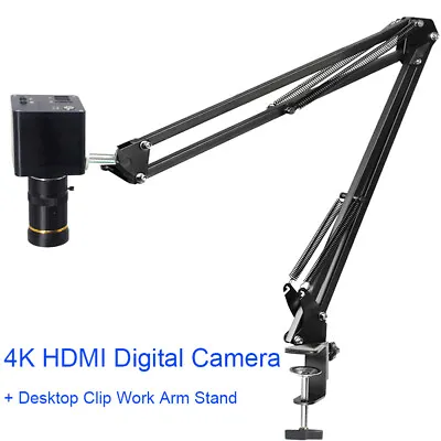 Buy 48MP /4K/ Autofocus HD HDMI Camera Microscope Zoom Lens High Distance Clip Stand • 34.95$