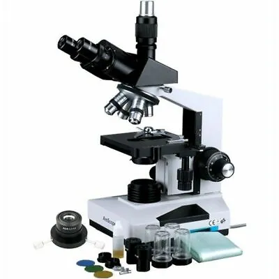 Buy AmScope T490B-DK 40X-2000X Trinocular Compound Darkfield Microscope • 440$