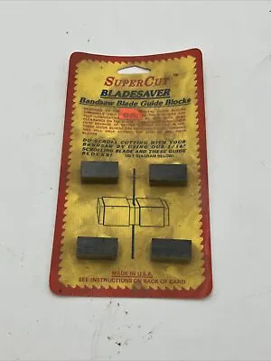 Buy Bandsaw Blade Guide Blocks - Vintage SuperCut Bladesaver Fits Grizzly 14” Saw • 18$