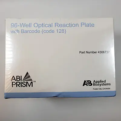 Buy Applied Biosystems 4306737 ABI Prism 96-Well Optical Reaction Plate With Barcode • 68.95$