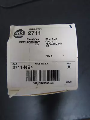 Buy New Allen Bradley 2711-NB4 Real-Time Clock PanelView 300 Keypad & 550/600 Touch • 359$