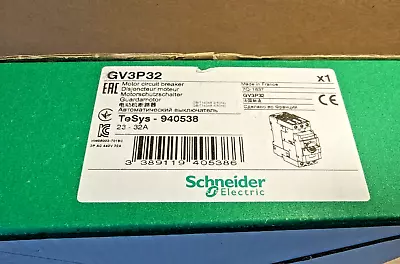 Buy Schneider Electric GV3P32 TeSys Motor Circuit Breaker, 32A New In Box • 175$