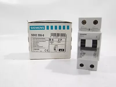 Buy New Siemens 5SX2 206-6 Miniature Circuit Breaker 5SX22066 • 149.99$