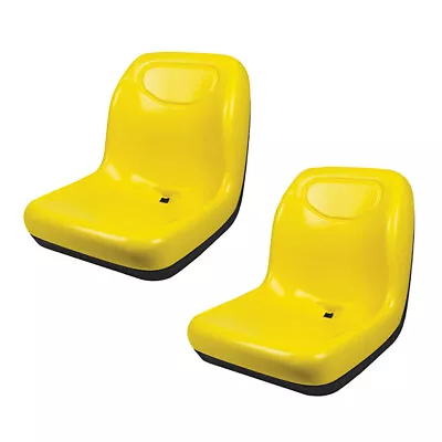 Buy Set Of Two New Yellow Bucket Seats VG11696 Fits John Deere Fits Gator • 300.99$
