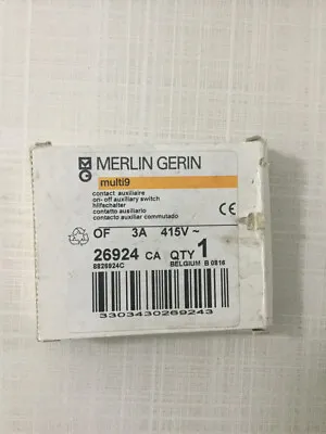 Buy Schneider  Electric Merlin Gerin 26924 Multi 9 Auxiliary Contact • 16.97$