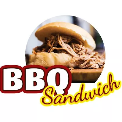 Buy BBQ Sandwich 48  Concession Decal Sign Cart Trailer Stand Sticker Equipment • 65.99$