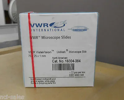 Buy  Vwr Vista Vision 16004-384 Microscopes Slides • 14.99$
