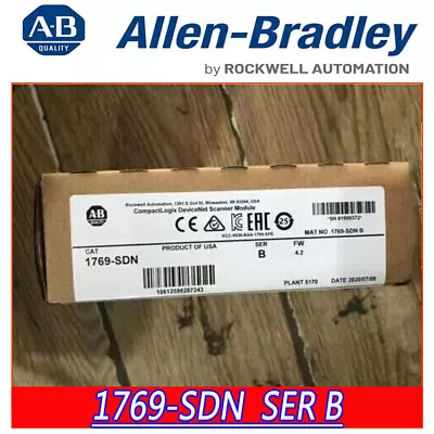 Buy New Factory Allen Bradley 1769-SDN SER B CompactLogix DeviceNet Scanner Module • 138$