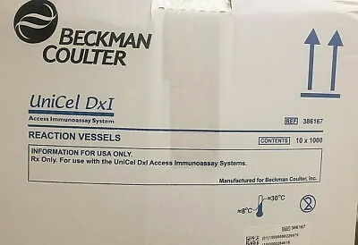 Buy Beckman Coulter UniCel Dxi Reaction Vessels Ref 386167 10X 1000 • 255$