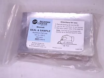 Buy Beckman Coulter Biomek Seal & Sample 538619 Aluminum Foil Lids 100each (041223) • 60$