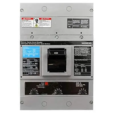 Buy Siemens JXD63B400H 400A 600V 3PH 3P JXD JD Frame Molded Case Circuit Breaker • 1,490$