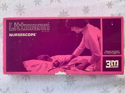 Buy Vintage 3M Littmann 2169 Nursescope Medical Stethoscope In Original Box Pink • 36.93$