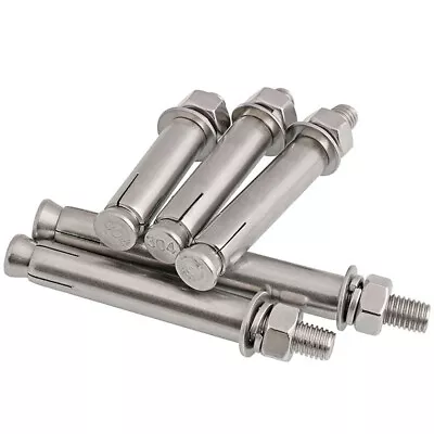 Buy M12 304 Stainless Steel Expansion Bolts Hex Nuts Concrete Sleeve Anchor Screws • 112.92$