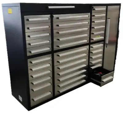 Buy Steelman 7ft Storage Cabinet Work Bench 35 Drawers 1 Cabinet Financing Available • 4,960$