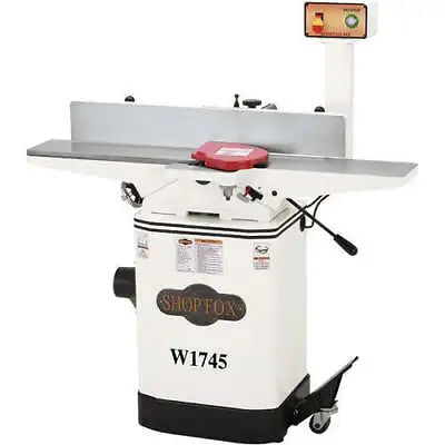 Buy Shop Fox W1745 6  Jointer With Mobile Base W/ Oversized Fence & Fine Adjust Dial • 1,329$