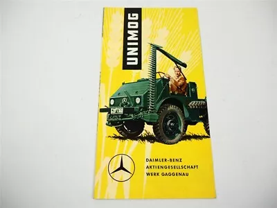 Buy Unimog 411 With Side Mower Brochure 1956 • 37.30$