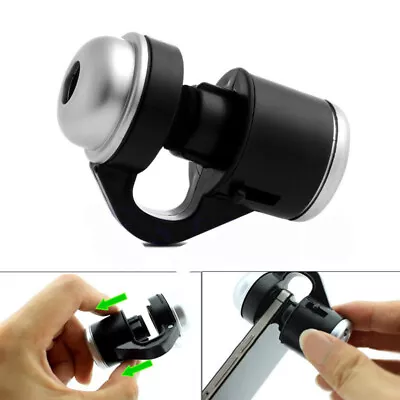 Buy 30X Zoom Bright LED Stereo Microscope Magnifier Clip-On Cell Phone Camera Lens • 10.09$