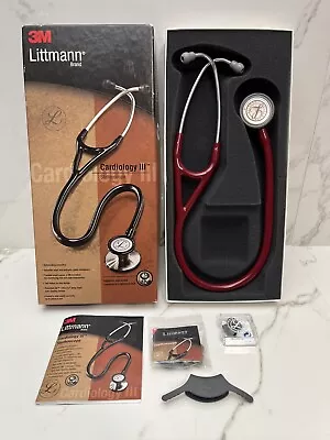 Buy 3M Littmann Cardiology III Stethoscope Burgundy - 3129 • 99.99$